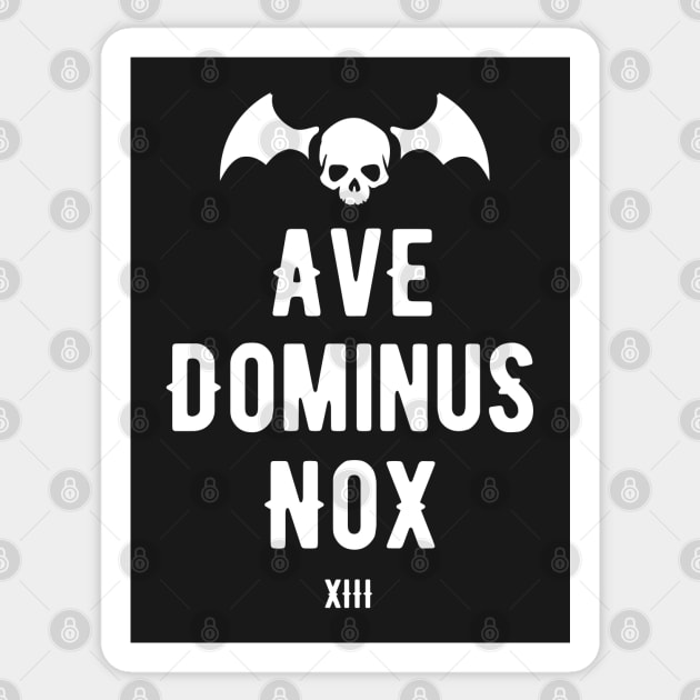 Ave Dominus Nox - Night Lords - Tabletop Wargaming and Miniatures Addict Sticker by pixeptional